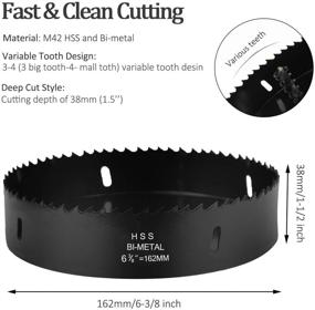 img 1 attached to Bonsicoky Bi Metal Drilling Recessed Fiberboard Cutting Tools