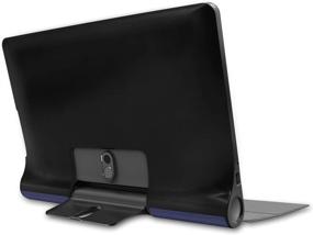 img 1 attached to 🔍 Optimized for SEO: Ratesell Lightweight Fold Stand Microfiber Lining Case Cover for Navy Lenovo Yoga Smart Tab YT-X705F (10.1 Inches)