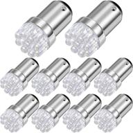 10-piece pack of 1004 marine led replacement bulbs - 90 bulbs for boat navigation lights - ba15d led bulbs for boat lights bow stern - marine led replacement boat accessories, 12v логотип