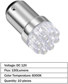 img 1 attached to 10-Piece Pack of 1004 Marine LED Replacement Bulbs - 90 Bulbs for Boat Navigation Lights - BA15D LED Bulbs for Boat Lights Bow Stern - Marine LED Replacement Boat Accessories, 12V