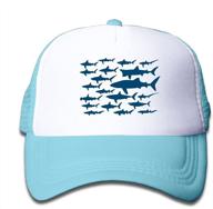 adjustable baseball trucker hat for boys - ocean floral design logo