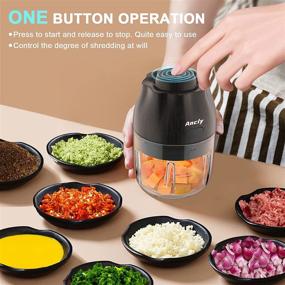 img 3 attached to 🧄 Kitchen Innovations USB Charged Electric Mini Garlic Chopper - Mini Food Grinder for Vegetables, Fruits, Onions, and Meat Mincing - Convenient for Home and Travel Use (Black, 250ml)