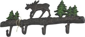 img 1 attached to 🦌 Lulu Decor - Moose Cast Iron Key Holder: Organize Your Keys with Style!