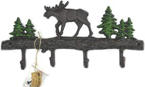 img 2 attached to 🦌 Lulu Decor - Moose Cast Iron Key Holder: Organize Your Keys with Style!