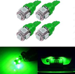 img 4 attached to SAWE - 168 194 2825 T10 W5W 5050 5-SMD LED License Plate Dome Map Lights Bulbs (4 Pieces) (Green)