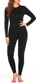 img 1 attached to Ekouaer Womens Thermal Underwear Fleece Sports & Fitness