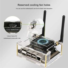 img 2 attached to 📹 Улучшенный акриловый защитный кейс Yahboom с встроенной WiFi-антенной для NVIDIA Jetson Xavier NX (видео установки включено)