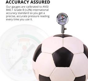 img 2 attached to 🏈 Premium Metal Air Pressure Gauge for Football, Soccer, Rugby, Basketball, Volleyball, etc. - Accurate Testing and Adjusting Air Pressure