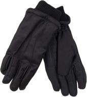 🧤 dockers fleece glove black - large men's accessories for gloves & mittens logo