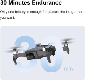 img 2 attached to FUNSNAP Diva Drone - Ultralight, Compact & Foldable Pocket Quadcopter, with 2-Axis Gimbal Camera for 4K Video & 12MP Photo, 30 Minutes Flight Time, 5.8G WIFI & FPV Shooting [Single Battery Pack]