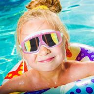 spinosaurus kids swim goggles with anti-fog, uv protection, no leaking - ideal for ages 3-15 years (includes case and earplugs) logo