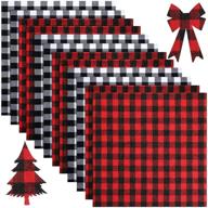 🎄 travel-friendly buffalo checkered adhesive christmas transfers: easy festive decoration solution! logo