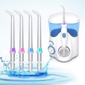 img 3 attached to 💧 10-Piece Replacement Tips for Waterpik Water Flosser WP-100, WP-100W, WP-260 & More - Classic Jet, Brush & Pocket Tips