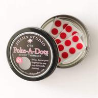 🧵 poke-a-dots sticky thimbles by jillily studio - set of 24 thimbles in a convenient tin for sewing crafts logo