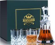 kanars crystal whiskey decanter glasses логотип