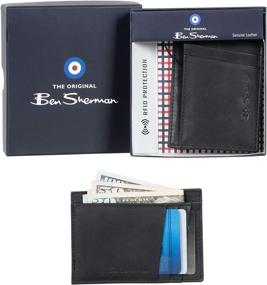 img 3 attached to Ben Sherman Leather Pocket Bifold Men's Accessories for Wallets, Card Cases & Money Organizers