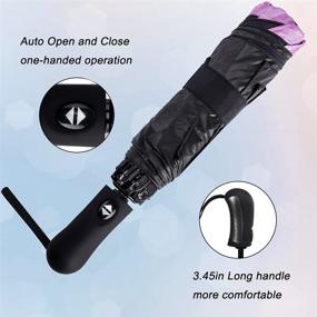 img 1 attached to ☂️ Travel Inverted Automatic Umbrella by NOOFORMER