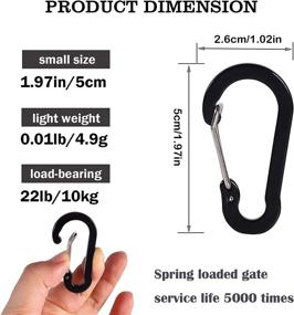 img 3 attached to Nanaborn Aluminum Carabiner Lightweight Keychain