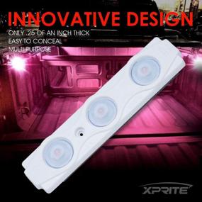 img 3 attached to Xprite Pink LED Truck Bed Light Kits With On/Off Switch