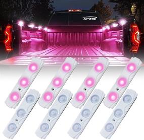 img 4 attached to Xprite Pink LED Truck Bed Light Kits With On/Off Switch