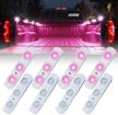 xprite pink led truck bed light kits with on/off switch logo