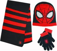 stay warm in style with marvel spider man pom pom accessories for toddlers – boys' cold weather fashion logo