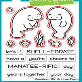 img 1 attached to Lawn Fawn Clear Stamps Manatee Rific