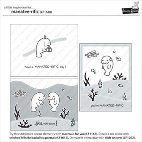 img 2 attached to Lawn Fawn Clear Stamps Manatee Rific