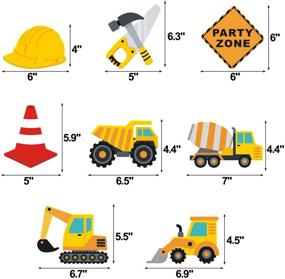 img 1 attached to 🚧 Центральный элемент строительной вечеринки Faisichocalato: декоративный столик с грузовиком-самосвалом - декор для вечеринки в стиле зоны рождения