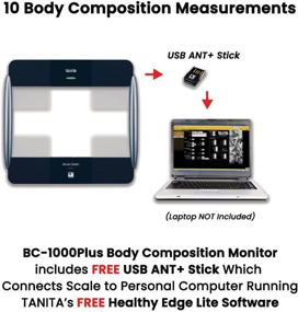 img 1 attached to TANITA BC-1000+ Black ANT+ Radio Wireless Body Composition Monitor