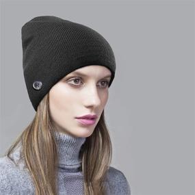 img 3 attached to Winter Knit Acrylic Beanie Hat with 4 Extra Buttons for Men and Women - Stay Warm and Secure Your Face Mask