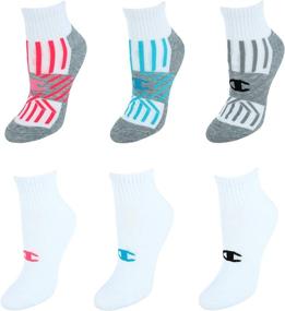 img 4 attached to 🧦 Pack of 6 Women's Champion Ankle Socks