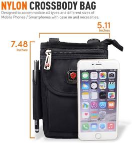 img 3 attached to 👜 Компактная сумка Ranboo Crossbody Waist Pack Belt Pouch Clip-on Holster Carrier Case Phone Holder для Samsung S20 Ultra S10 Plus Note 10+ 9 8 iPhone 11 Pro Max