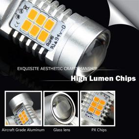 img 2 attached to 🔆 JDM ASTAR PX Chips 3057 3156 3157 4057 4157 Super Bright Amber Yellow Turn Signal LED Bulbs