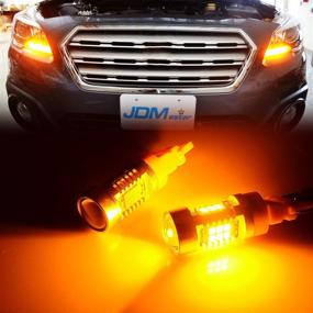 img 1 attached to 🔆 JDM ASTAR PX Chips 3057 3156 3157 4057 4157 Super Bright Amber Yellow Turn Signal LED Bulbs