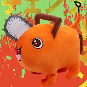 img 1 attached to Chainsaw-Man Plushie Pochita: Soft Anime Figure Pillow & Decoration - Perfect Festival Gift for Kids & Teens (15.7 in)