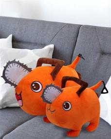 img 3 attached to Chainsaw-Man Plushie Pochita: Soft Anime Figure Pillow & Decoration - Perfect Festival Gift for Kids & Teens (15.7 in)