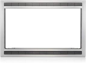 img 2 attached to 🖤 Frigidaire MWTK27KF Trim Kit: Sleek Black/Stainless Design for 27-Inch Microwaves