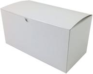 🎁 premium white gloss gift boxes: set of 5 by black cat avenue (9"x4-1/2"x4-1/2") logo