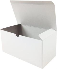 img 1 attached to 🎁 Premium White Gloss Gift Boxes: Set of 5 by Black Cat Avenue (9"x4-1/2"x4-1/2")