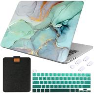 👩 maittao macbook pro 16 inch case 2019 2020 2021 release a2141, flexible plastic apple shell with laptop sleeve & keyboard cover for macbook pro 16 inch case + touch bar, unique marble design logo