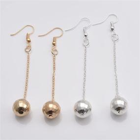 img 1 attached to 🌟 Eye-Catching Coadipress Disco Ball Earrings for Women & Girls - Unleash the Funky 60's or 70's Vibe with Gold/Silver Plated Mirror Ball Earrings - Perfect Costume Accessories for Halloween Parties & Personal Decoration