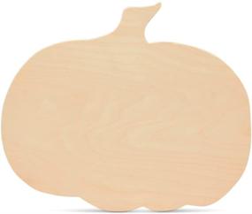 img 4 attached to Woodpeckers Extra Large Wooden Pumpkin Cutout: Halloween Decor, Unfinished Blank Wood, 16 x 13.5 Inches