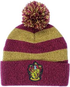 img 2 attached to Knit Scarf &amp; Pom Beanie Set for Harry Potter Hogwarts Houses