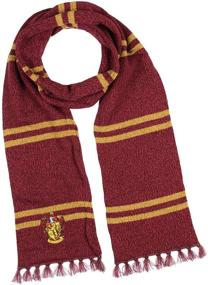 img 3 attached to Knit Scarf &amp; Pom Beanie Set for Harry Potter Hogwarts Houses