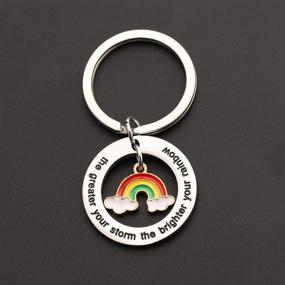img 1 attached to CHOORO Greater Brighter Encouragement Keychain