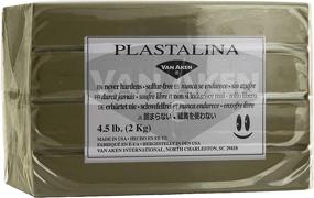 img 1 attached to 🎨 Van Aken Plastalina Non-Hardening Modeling Clay 4.5 Lb. Sculpture Gray - Durable & Versatile Artistic Medium for Sculpting Masterpieces