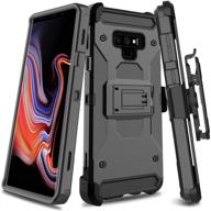 📱 leptech kickstand series samsung galaxy note 9 case (black) - ultimate protection for sm-n960u logo