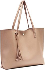 img 2 attached to Nodykka Satchel Handbags Pebbled Shoulder Women's Handbags & Wallets and Totes