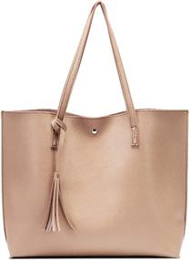 img 4 attached to Nodykka Satchel Handbags Pebbled Shoulder Women's Handbags & Wallets and Totes